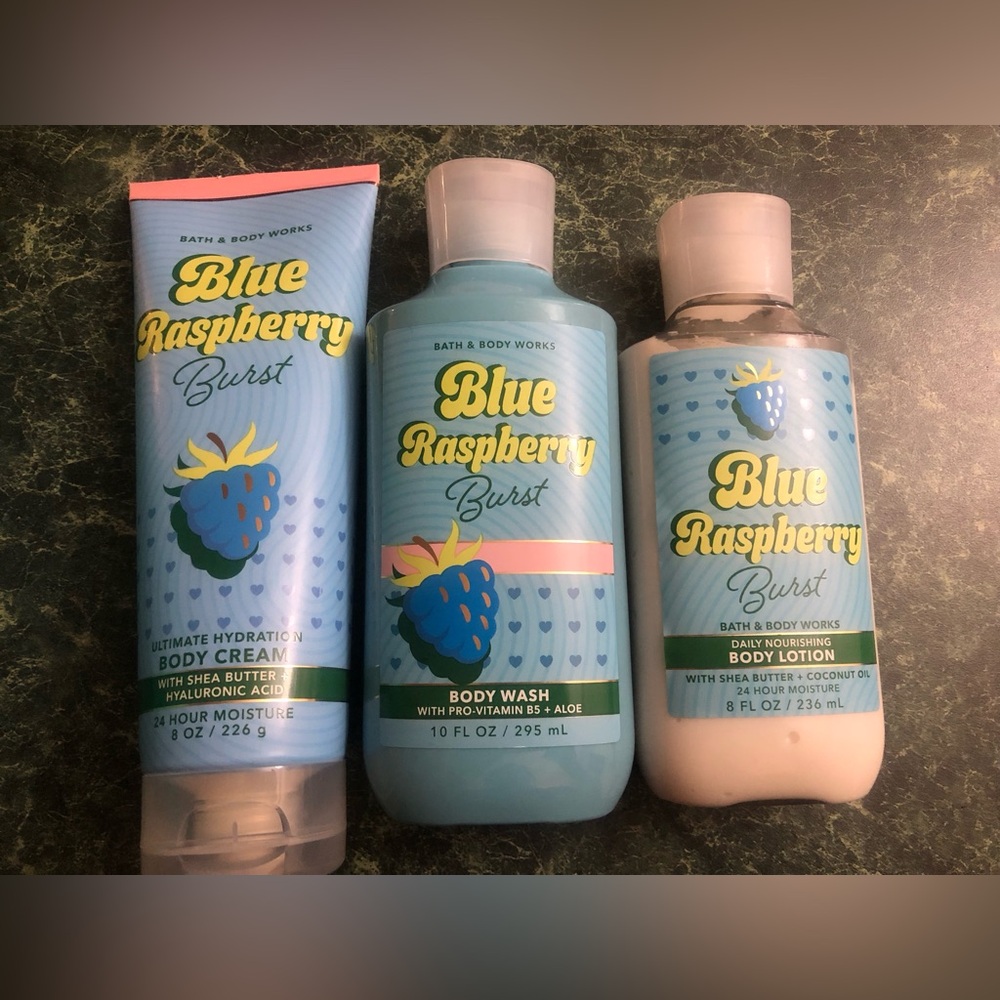 Bath & Body Works Blue Raspberry Burst Trio